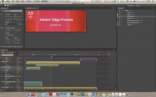 Adobe edge screenshot