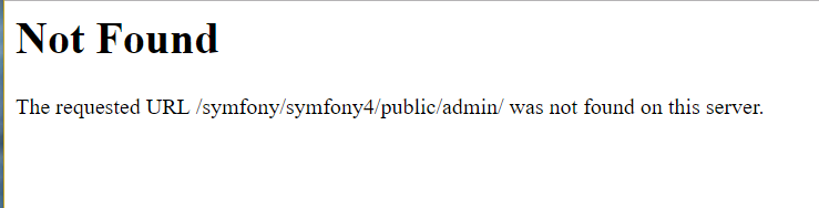 standard browser 404 error
