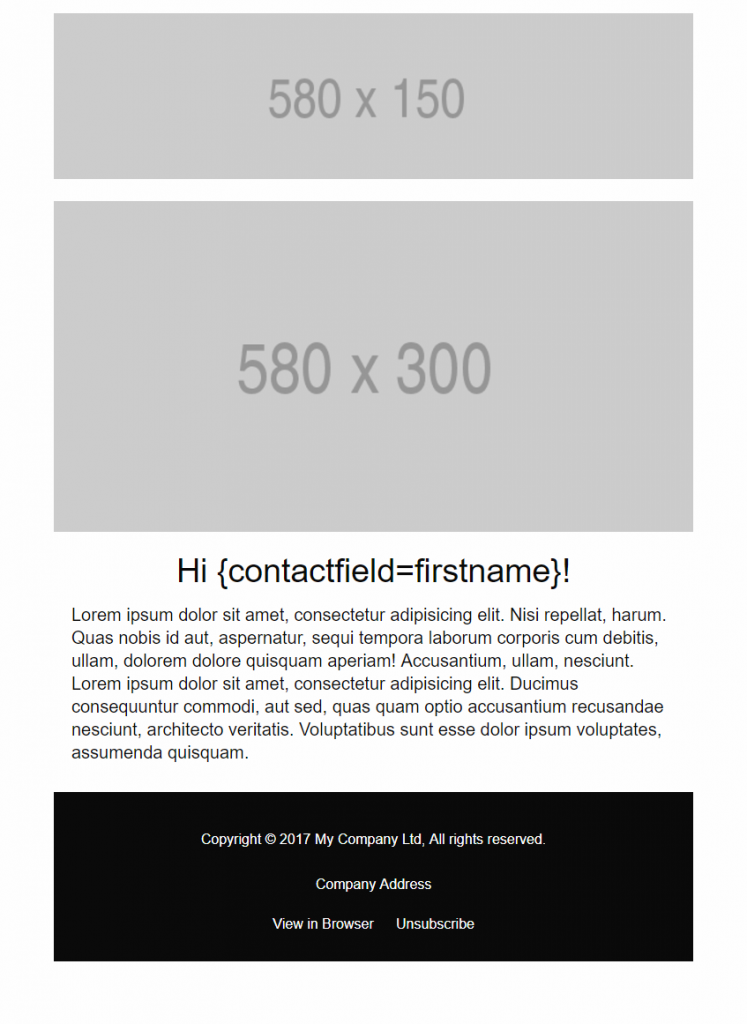 Foundation for emails template after styling modifiactions